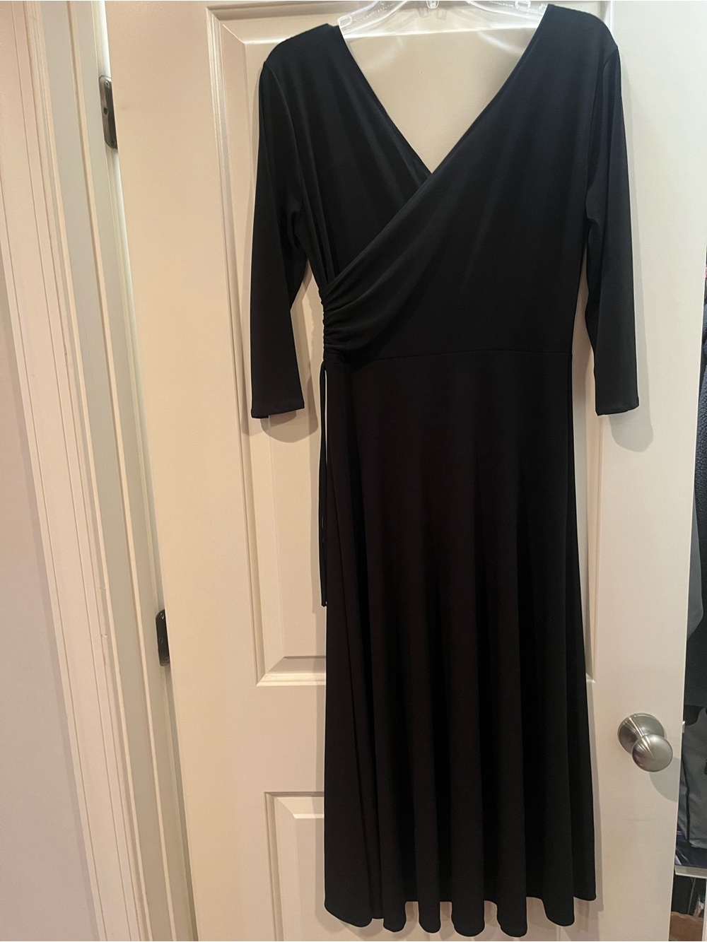 Chadwicks Black Midi Wrap Dress